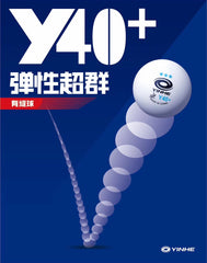 YINHE 3-Star Y40+ Table Tennis Ball 6 PCES